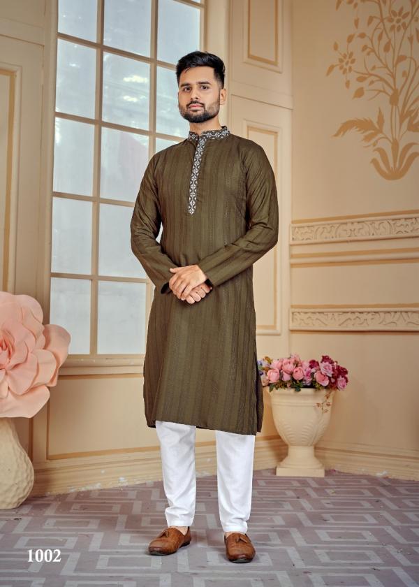 Royal Man 1001 Cotton Kurta With Payjama Collection